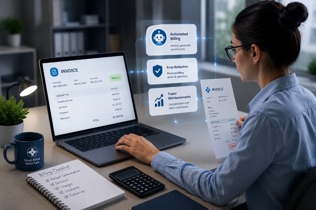 Manual billing chaos with paper invoices, claims delays, and payment mismatches