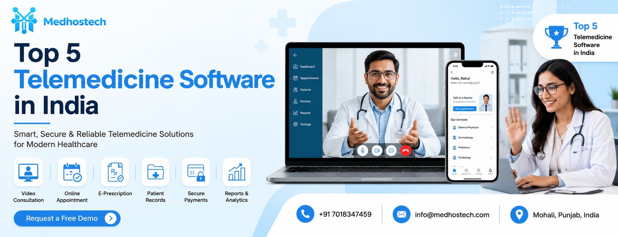 Top 5 Telemedicine Software in India
