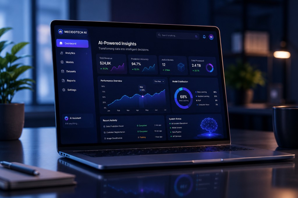 AI-powered insights analytics dashboard